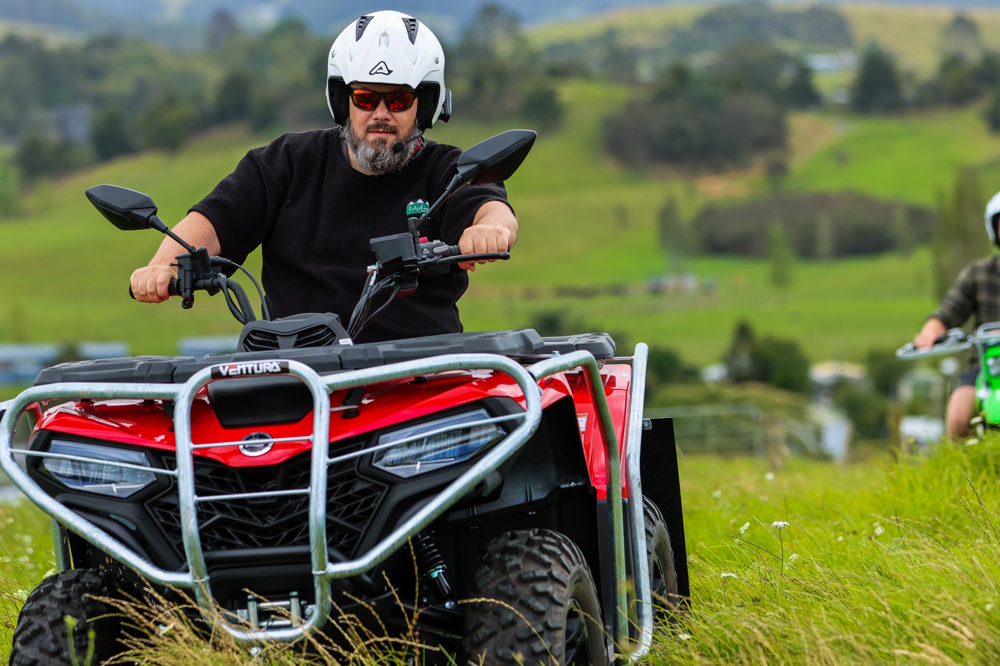 Cardo Packtalk ORV used for ATV, SxS, and other powersports rental businesses