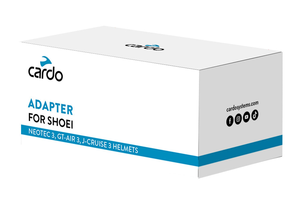 Cardo Adapter for Shoei Gen 3 Helmets: Neotec 3, GT-Air 3, J-Cruise 3