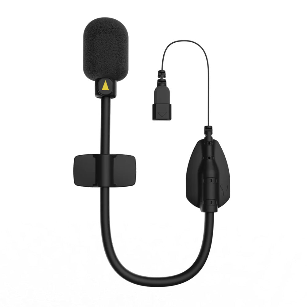 Hybrid Boom Mic - A Hybrid Microphone with a boom arm for open face and modular helmets.