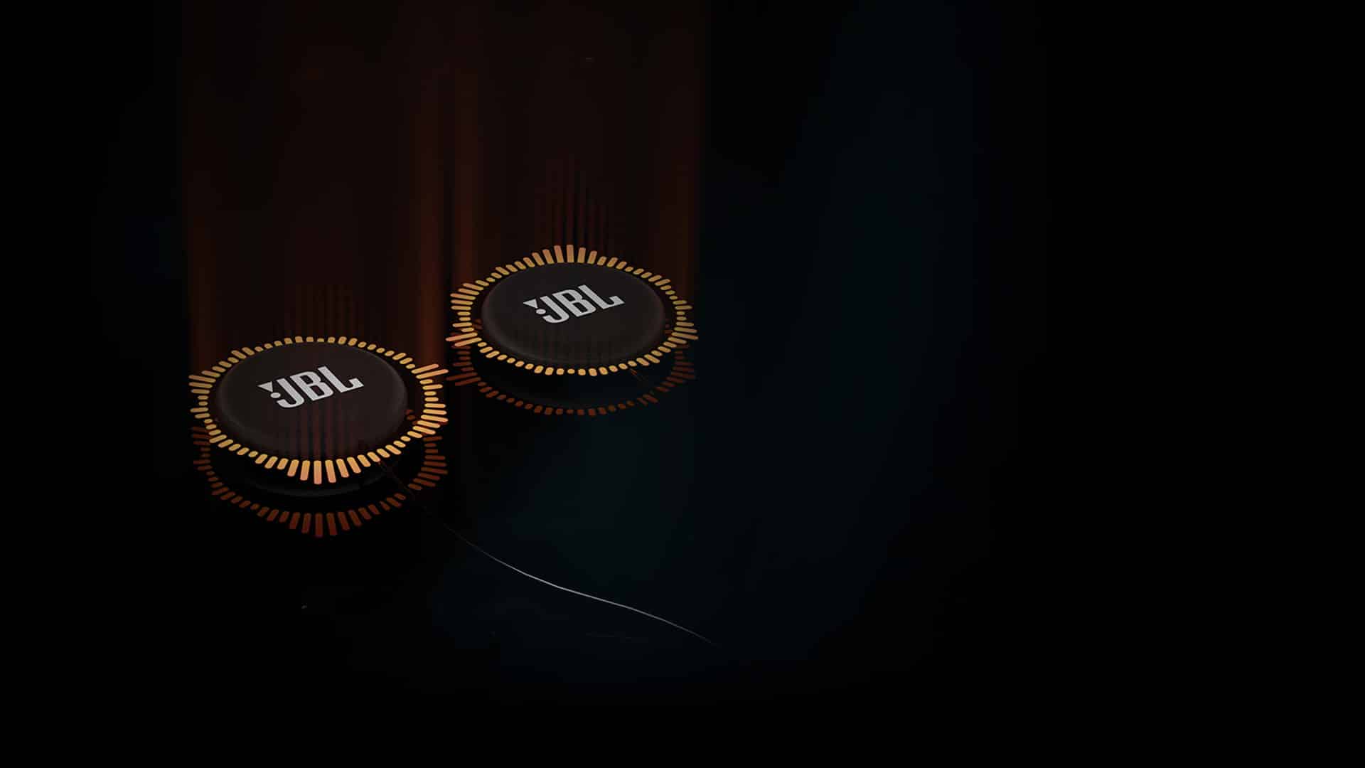JBL speakers Shown 