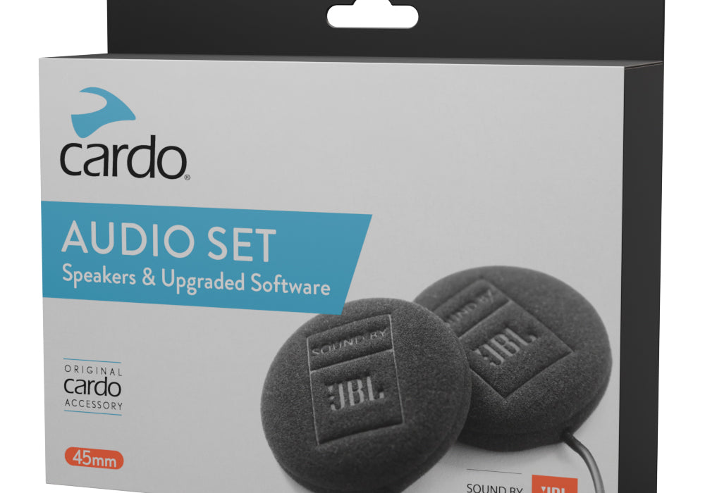 Cardo Audio Set - 45mm JBL Speakers and Upgraded Software